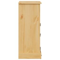Berkfield Home Beautiful Bathroom Cabinet Corona 70x33x80 cm Solid Wood Pine in Light Tan - Size: 70 x 33 x 80 cm - thumbnail 6