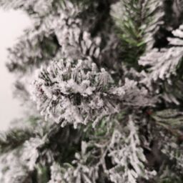 Samuel Alexander 7ft (2.1m) Snow Flocked Woodcote Spruce Artificial Christmas Tree in Green - thumbnail 3