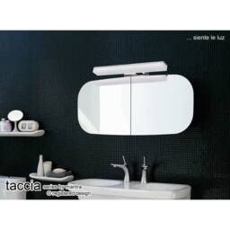 Netlighting TaccÃƒ ­a Pendant 28W LED Square 3000K 2500lm Chrome Frosted Acrylic in Grey - thumbnail 5