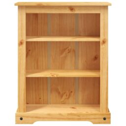 Berkfield Home 3-Tier Bookcase Mexican Pine Corona Range 81x29x100 cm in Brown - Size: 81 x 29 x 100 cm - thumbnail 3