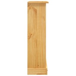 Berkfield Home 3-Tier Bookcase Mexican Pine Corona Range 81x29x100 cm in Brown - Size: 81 x 29 x 100 cm - thumbnail 4