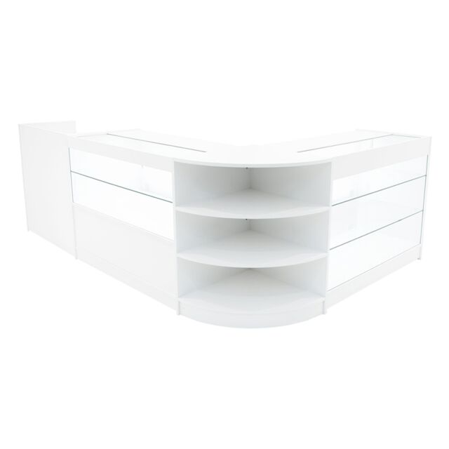 Monstershop Theia LED Shop Counter Set K1200, C1200, TB60 & LM60 - White