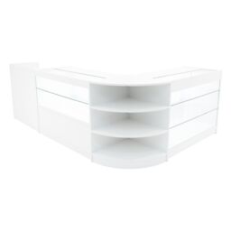 Monstershop Theia LED Shop Counter Set K1200, C1200, TB60 & LM60 - White - thumbnail 1