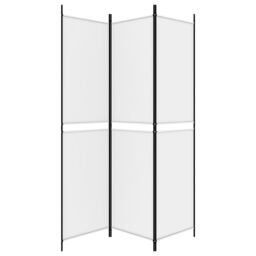 Berkfield Home 3-Panel Room Divider White 150x200 cm Fabric - thumbnail 4