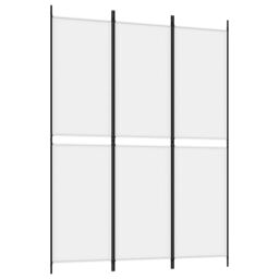 Berkfield Home 3-Panel Room Divider White 150x200 cm Fabric - thumbnail 2
