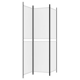 Berkfield Home 3-Panel Room Divider White 150x200 cm Fabric - thumbnail 5
