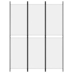 Berkfield Home 3-Panel Room Divider White 150x200 cm Fabric - thumbnail 3