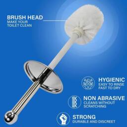 SPETLEK TOILET BRUSH & HOLDER SET SILVER - thumbnail 3
