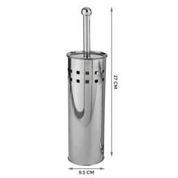 SPETLEK TOILET BRUSH & HOLDER SET SILVER - thumbnail 2