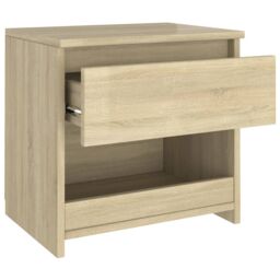 Berkfield Home Bedside Cabinet Sonoma Oak 40x30x39 cm Engineered Wood in Brown - Size: 40 x 30 x 39 cm - thumbnail 6