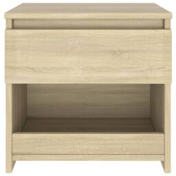 Berkfield Home Bedside Cabinet Sonoma Oak 40x30x39 cm Engineered Wood in Brown - Size: 40 x 30 x 39 cm - thumbnail 4