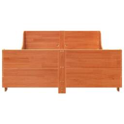 Berkfield Home Bed Frame without Mattress Wax Brown 160x200 cm Solid Wood Pine - thumbnail 4