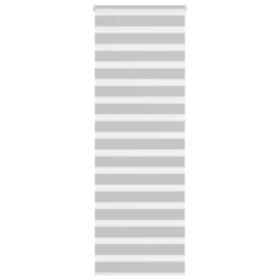 Berkfield Home Elegant Zebra Blind Light Grey 70x230 cm Fabric Width 65.9 cm Pol - thumbnail 2