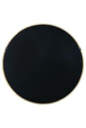 "MirrorOutlet Solid Oak Round Deep Dish Framed Mirror 39"" X 39"" (100CM X 100CM) in Beige - Size: 1 Pack" - thumbnail 5