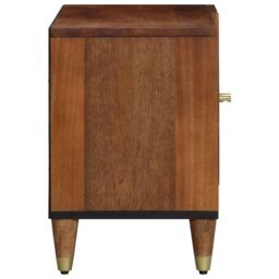 Berkfield Home TV Cabinet Honey brown Solid mango wood, Engineered wood - thumbnail 4