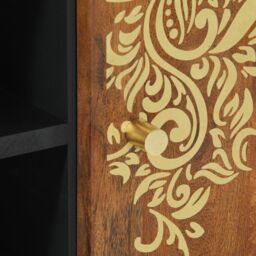 Berkfield Home TV Cabinet Honey brown Solid mango wood, Engineered wood - thumbnail 7