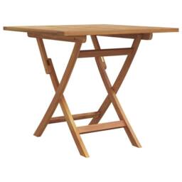 Berkfield Home 3 Piece Folding Garden Bistro Set Solid Wood Acacia in Beige - thumbnail 6