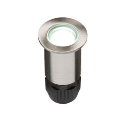 Netlighting 24V Small Stainless Steel Ground Fitting 4 x White LED IP67 in Grey