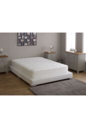 Starlight Beds Essentials Zig Zag Memory Foam Hybrid Open Coil Spring Mattress in White - Size: EU Double - thumbnail 2