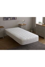 Starlight Beds Essentials Zig Zag Memory Foam Hybrid Open Coil Spring Mattress in White - Size: EU Double - thumbnail 3