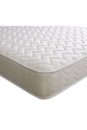 Starlight Beds Essentials Zig Zag Memory Foam Hybrid Open Coil Spring Mattress in White - Size: EU Double - thumbnail 4