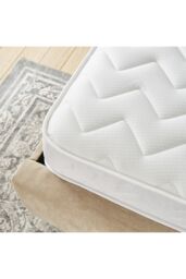 Starlight Beds Essentials Zig Zag Memory Foam Hybrid Open Coil Spring Mattress in White - Size: EU Double - thumbnail 5