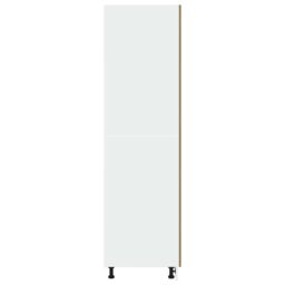 Berkfield Home Refrigerator Cabinet Lyon Artisan Oak 60x57x207 cm Engineered Wood in Brown - Size: 60 x 57 x 207 cm - thumbnail 7