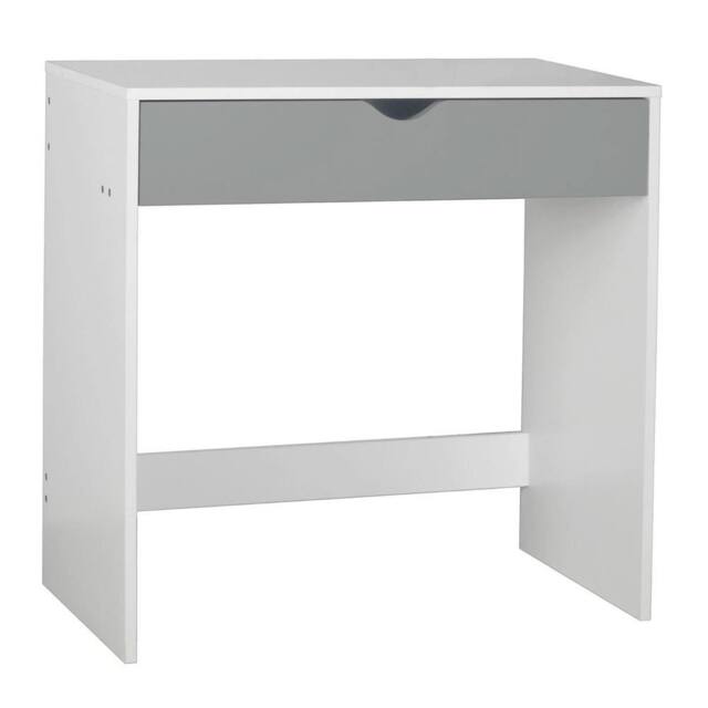 Havendro White & Grey 1 Drawer Dressing Table Wooden Computer Desk NEW - image 1