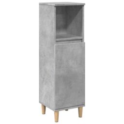 Berkfield Home 3 Piece Bathroom Furniture Set Concrete Grey Engineered Wood - thumbnail 6