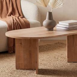 CALICOSY Oval Coffee Table L119 Cm - IRIS in Light Oak - thumbnail 3