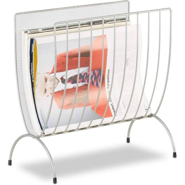Kelvenix Standing Magazine Rack Silver - image 1