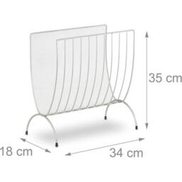 Kelvenix Standing Magazine Rack Silver - thumbnail 2