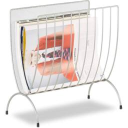 Kelvenix Standing Magazine Rack Silver