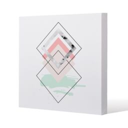 Benjamin Tate Design Geometric Overlays Slim Style Canvas Print 20x20cm in Natural - Size: 20x20 cm - thumbnail 1