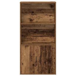 Berkfield Home Durable Bookcase Old Wood 60x24x120 cm Engineered Wood in Brown - Size: 60 x 24 x 120 cm - thumbnail 4