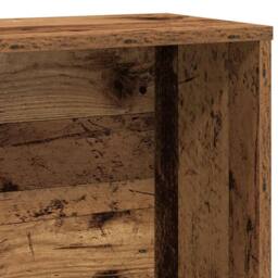 Berkfield Home Durable Bookcase Old Wood 60x24x120 cm Engineered Wood in Brown - Size: 60 x 24 x 120 cm - thumbnail 8