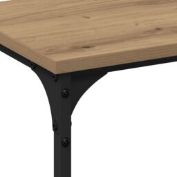 Berkfield Home Console Table Artisan Oak 200x29x75 cm Engineered Wood in Brown - Size: 200 x 29 x 75 cm - thumbnail 7
