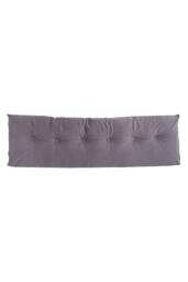 Living and Home Washable Headboard Wedge Pillow with Storage Pocket in Grey - Size: Large - thumbnail 2