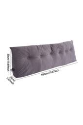 Living and Home Washable Headboard Wedge Pillow with Storage Pocket in Grey - Size: Large - thumbnail 7