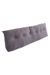 Living and Home Washable Headboard Wedge Pillow with Storage Pocket in Grey - Size: Large - thumbnail 8
