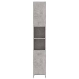 Berkfield Home Bathroom Cabinet Concrete Grey 30x30x183.5 cm Engineered Wood - thumbnail 6