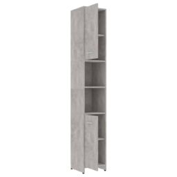 Berkfield Home Bathroom Cabinet Concrete Grey 30x30x183.5 cm Engineered Wood - thumbnail 5