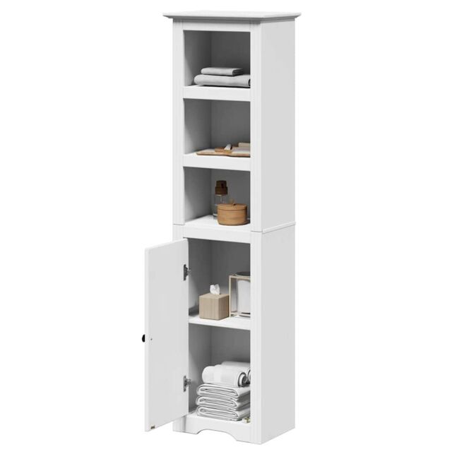 Berkfield Home Bathroom Cabinet BODO White 44x30x160 cm - Size: 44 x 30 x 160 cm - image 1