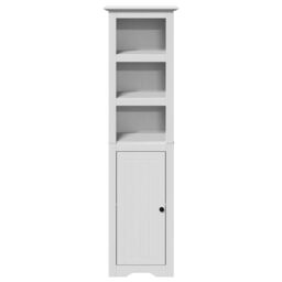 Berkfield Home Bathroom Cabinet BODO White 44x30x160 cm - Size: 44 x 30 x 160 cm - thumbnail 4