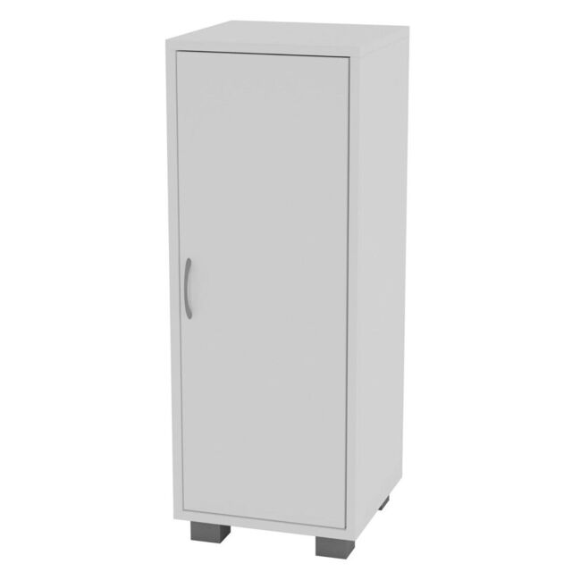 EONLION 1-Door Wood Corner Cabinet - Hallway Living Room Storage in White - image 1