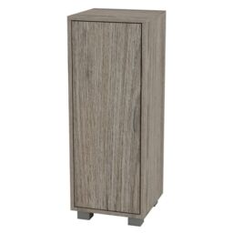 EONLION 1-Door Wood Corner Cabinet - Hallway Living Room Storage in White - thumbnail 7