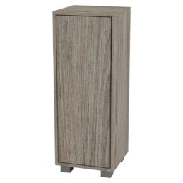 EONLION 1-Door Wood Corner Cabinet - Hallway Living Room Storage in White - thumbnail 6