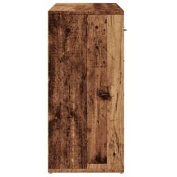 Berkfield Home Sideboard Old Wood 88x30x64 cm Engineered Wood in Brown - Size: 88 x 30 x 64 cm - thumbnail 5