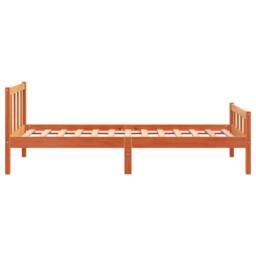Berkfield Home Beautiful Bed Frame with Headboard Wax Brown 75x190 cm Small Sing - Size: Small Single - thumbnail 5