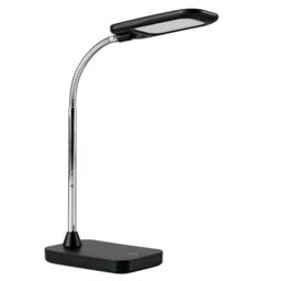 ValueLights Polaris Adjustable Black Table Lamp Dimmable - thumbnail 2